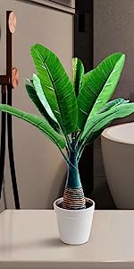 Artificial Bonsai Tree Juniper Faux Plants Indoor Fake Plants Decor with Ceramic Pots for Home Table Office Desk