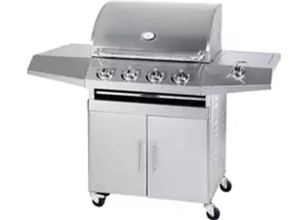 4 Burner Freestanding Gas Griddle BBQ Grill Stainless Steel 430 25 Inch
