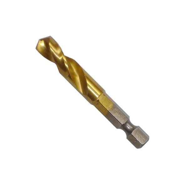 Hex Shank HSS Drill Bits Titanium Coated DIN Standard
