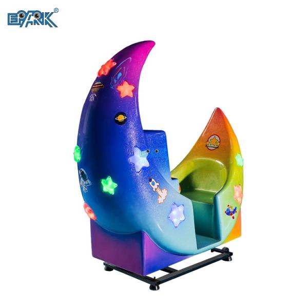 Cartoon Giraffe Coin Operated Kiddie Ride Rocking Chair Automatic Swing Machine