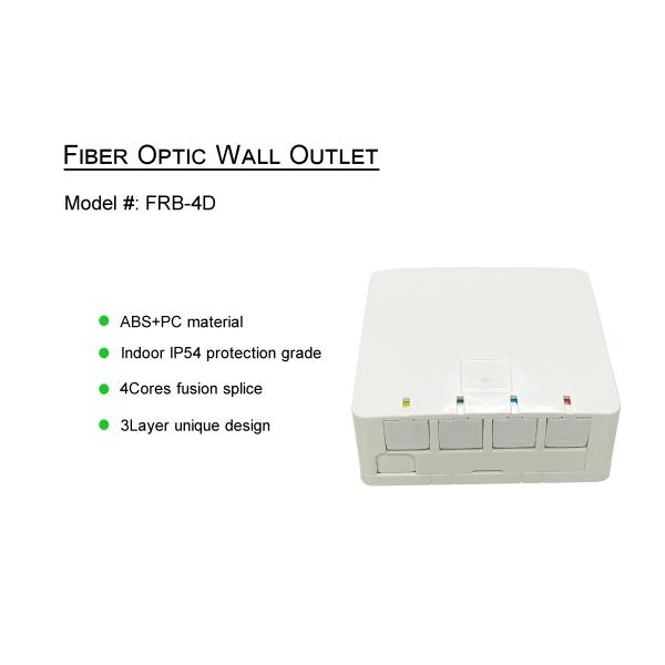 4 портовый небольшой внутренний коробка для окончания волокна для 35 мм DIN стойки