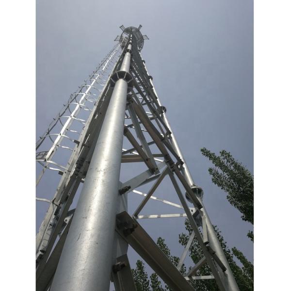 25 Meter Steel Pipe Lattice Self Supporting Communication Internet Service Provider 5G Towers