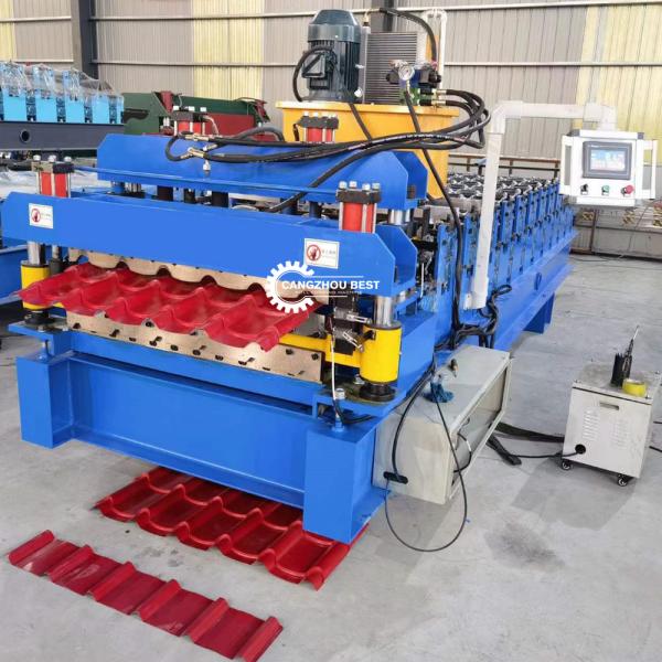 крен сенсорного экрана 0.25mm полностью автоматический формируя производство плитки листа толя машины