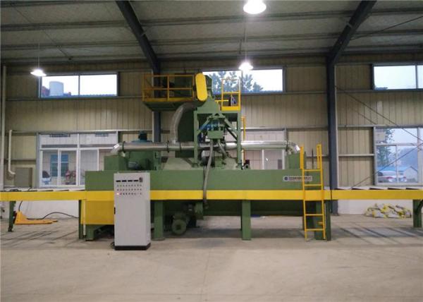 Small Shot Roller Conveyor Blast Machine For Cleaning Aluminum Parts / Channel Bars