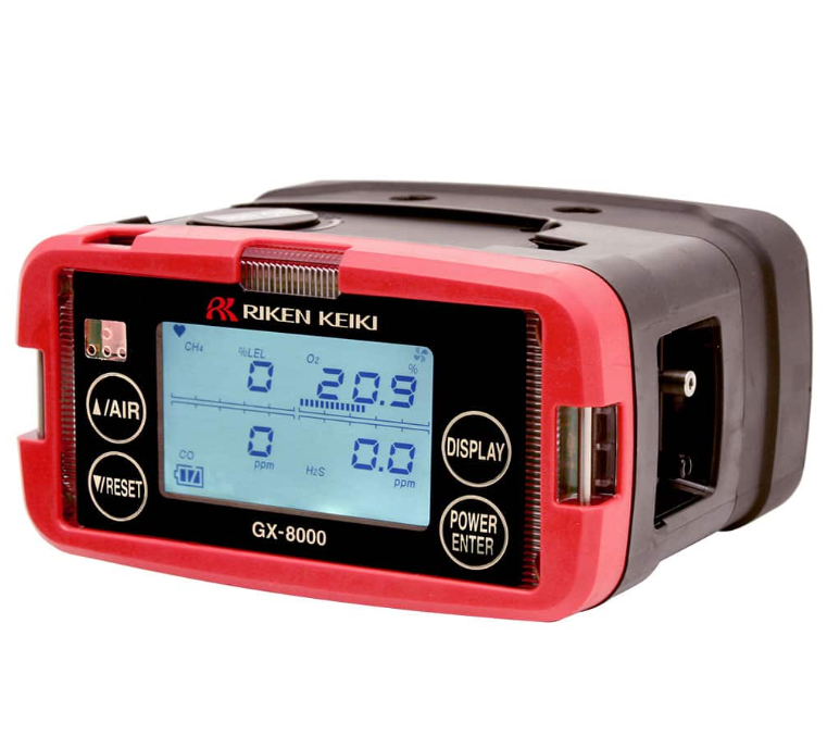 Газовый детектор Riken Keiki Gx-8000 LEL CO H2S O2 -20-50°C Рабочая температура
