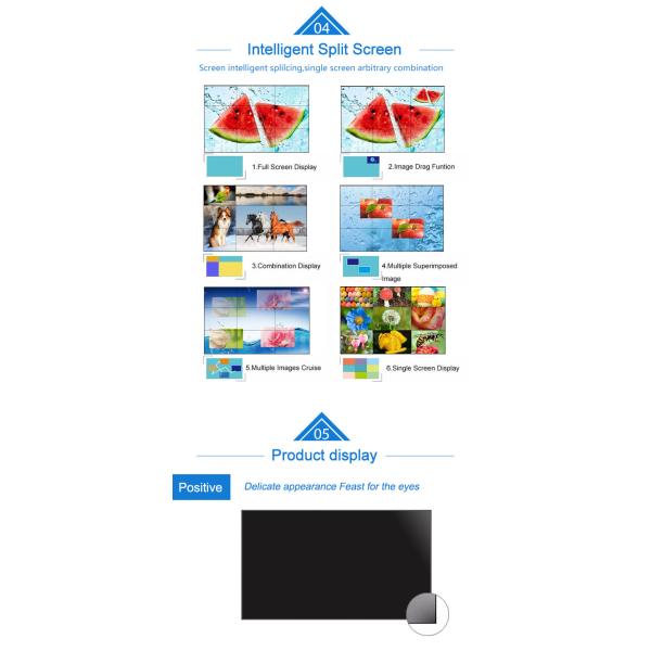 49inch LG 3.5mm Residential Video Wall for Advertising with Video Wall Controller 2x2