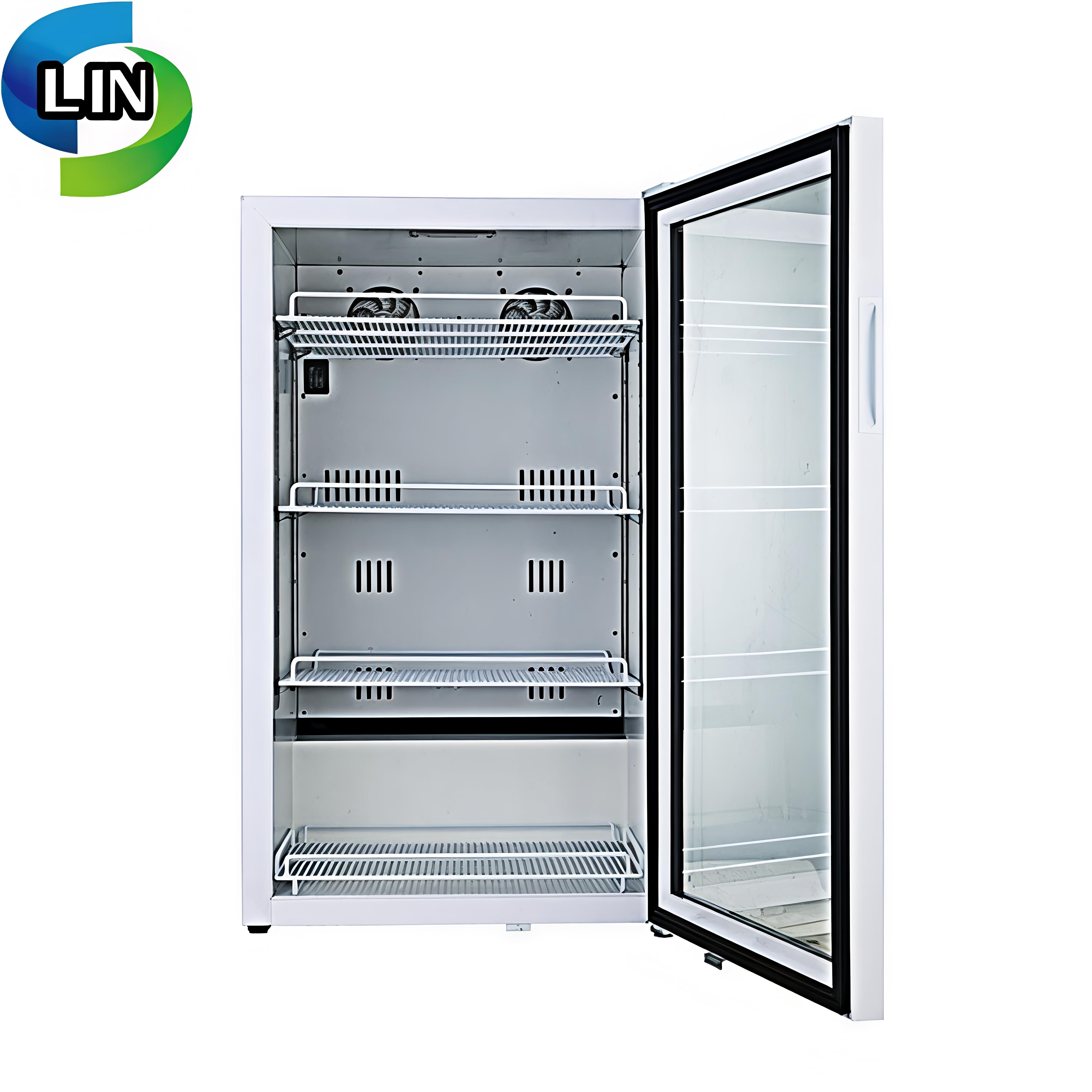 Small CE Certified Medical Refrigerator with Single Temperature Zone and Fan-cooled Compressor