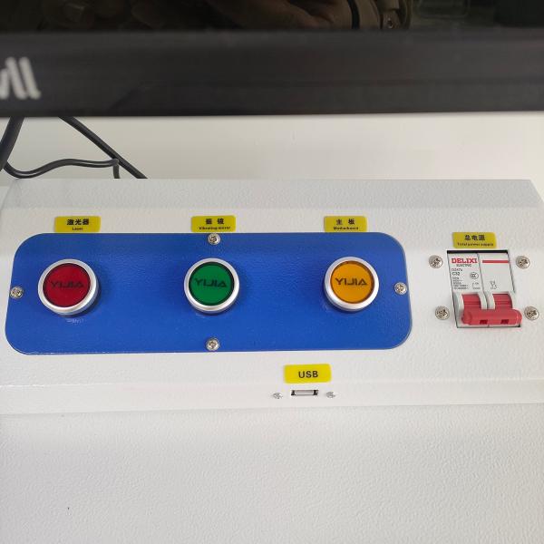 CO2 Laser Marker Digital 30W 40W Laser Marking Machine For Wood Bamboo Rubber