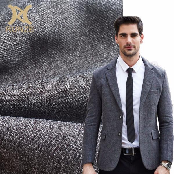 Peça Tintada 300D Alta Densidade 260GSM Poliéster Cation Tecido Twill Tricolor Homem Traje Tecido