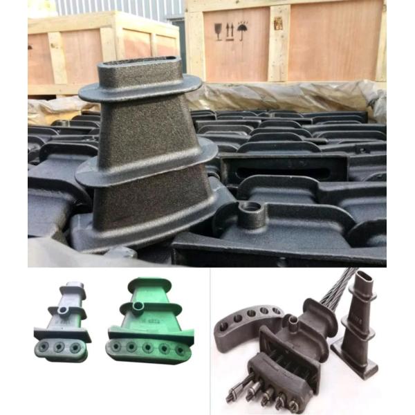 S2 S3 S4 S5 Holes Anchor Block Anchor Accessories 15.2mm PC Strand Flat Anchor Block