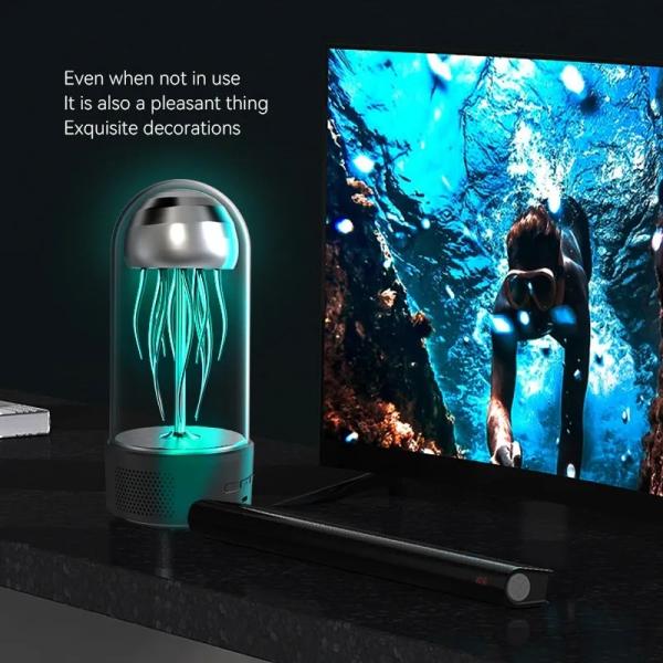 Moving Mechanical Jellyfish Bluetooth Speaker Subwoofer Desktop Ornaments For Gift