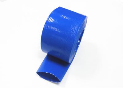 Blue Color 254mm 10 Inch Pvc Water Lay Flat Irrigation Hose Uniformly Coated No Leaking
