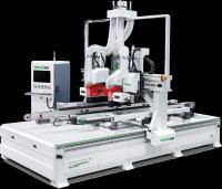 cortador de quatro lados de porta CNC de alimentação com serra de vincar e serra principal