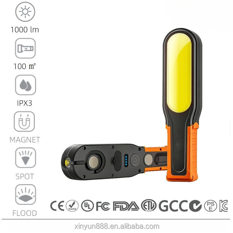 Ultra Bright Strong Magnetic Flashlight Rechargeable Long-lasting Outdoor Household Multi-function Strong Light Repair Work Lamp