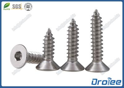 304/316/A2 Stainless Steel Hex Socket Flat Head Self-tapping Sheet Metal Screws