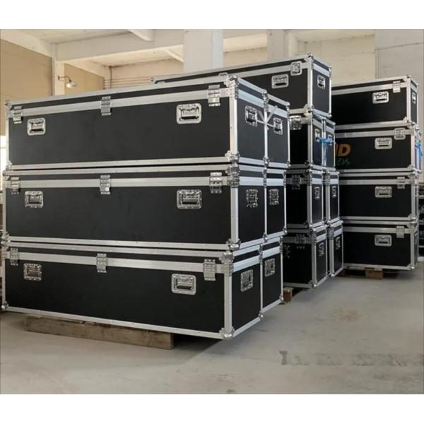 Caso de vuelo de aluminio ligero impermeable para exposiciones al aire libre