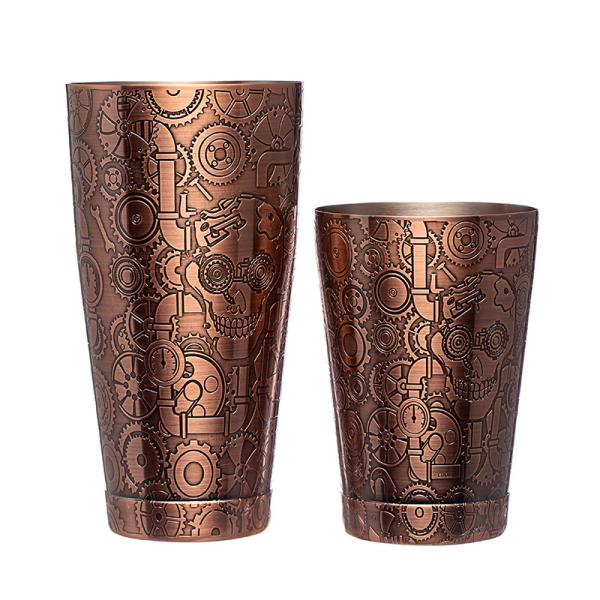 Etching Professional Boston Shaker Stainless Steel 304 For Bar Party