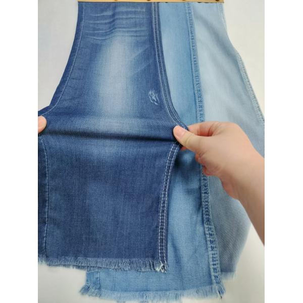 Summer Clothing 4.8oz Light Weight 65%Lyocell  Denim Fabric Elastic Twill Style For Child
