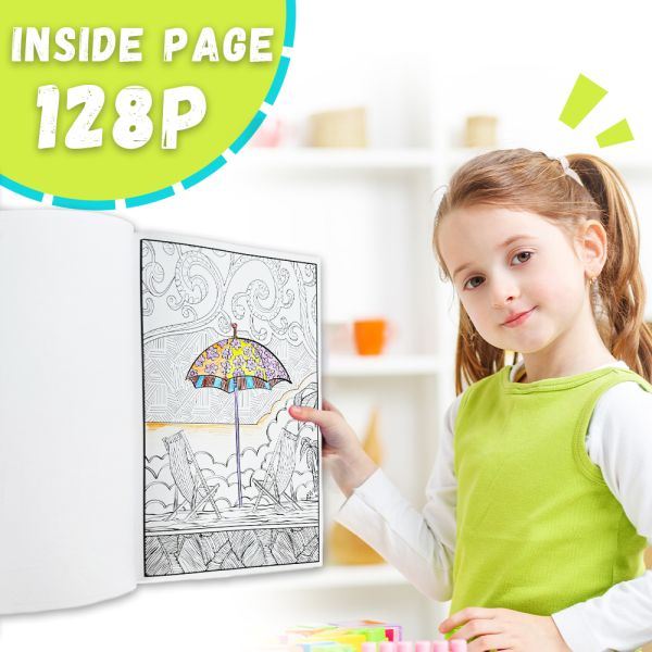 Detachable Customized Coloring Book Personalized Colorful Coloring Book With Tearing Line