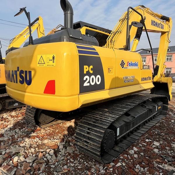 Middle Size Komatsu PC200-8MO Used Crawler Excavator 110kw Rated Power 20 Ton Weight