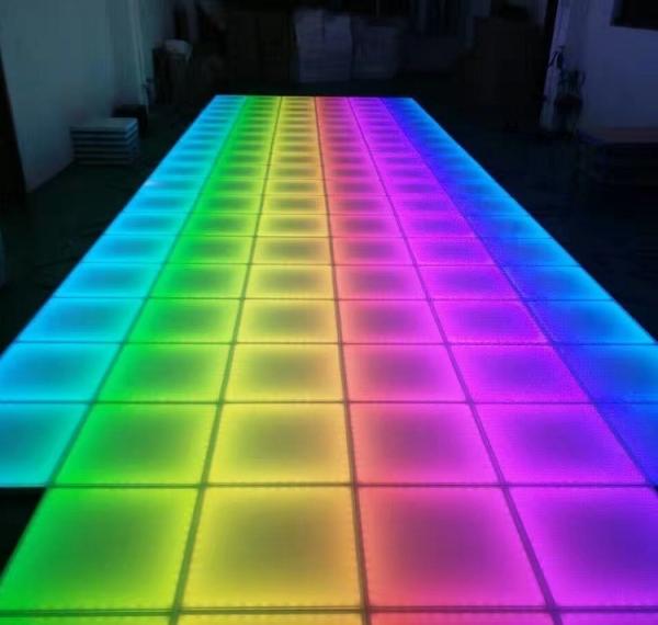 50 Ra CRI LED Dance Floor Tiles for Wedding Party Decoration Shinning Multi Color 50000 Working Hours
