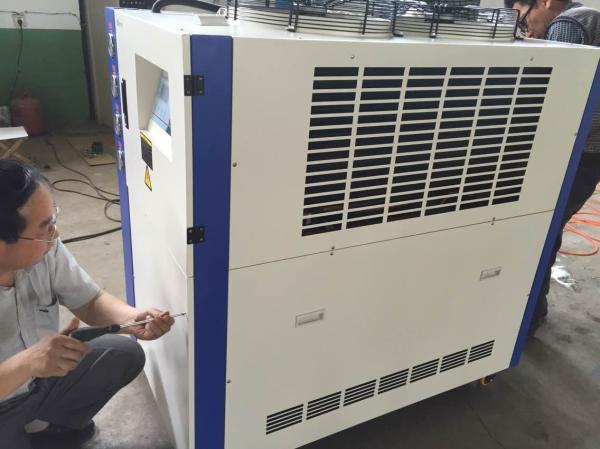 Industrial Plastic Auxiliary Equipment 10HP Air Cooled Water Chiller For Injection Machine