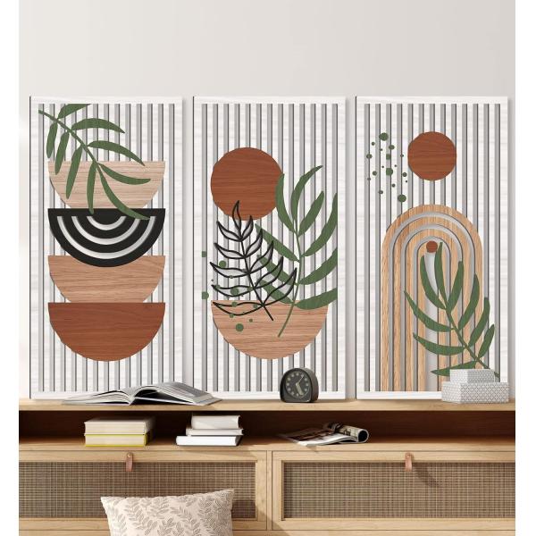 Modern Decor Sun Moon Plant Nature Wall Decor For Living Room with Customized Logo