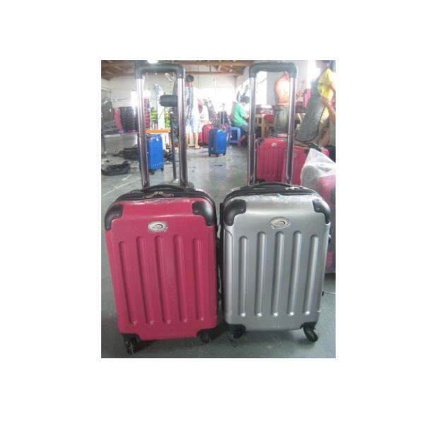 3 Piece Set ABS PC Luggage Bag , Bright Color 4 Wheel Lightweight Suitcase Set