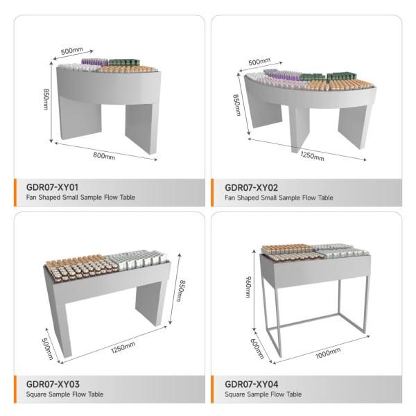 Retail Display Table Grey Wooden Sample Island For Customized Shop Display And Branding Display Table