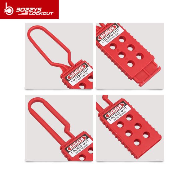 Insulation 6 Padlocks Plastic Lockout Hasp For Electric Power Isolation