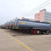 4 de Axle Tanker Trailer Air Suspension de óleo do petroleiro distâncias entre o eixo dianteiras e traseiras líquida do reboque semi