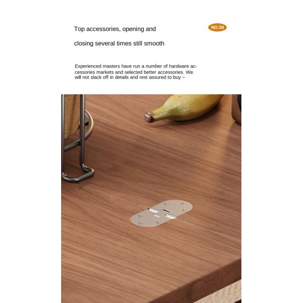 Custom Solid Wood Coffee Table Mobile Extendable Wheeled Trolley Foldable Rotating Sofa Corner Sofa Side Table for Living Room