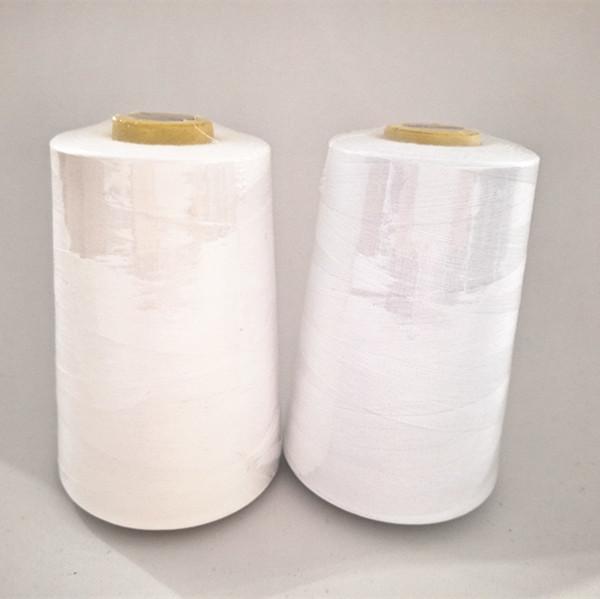 White , Black， Colors High Tenacity 40/2 Polyester Sewing Thread For High Speed Sewing Machine