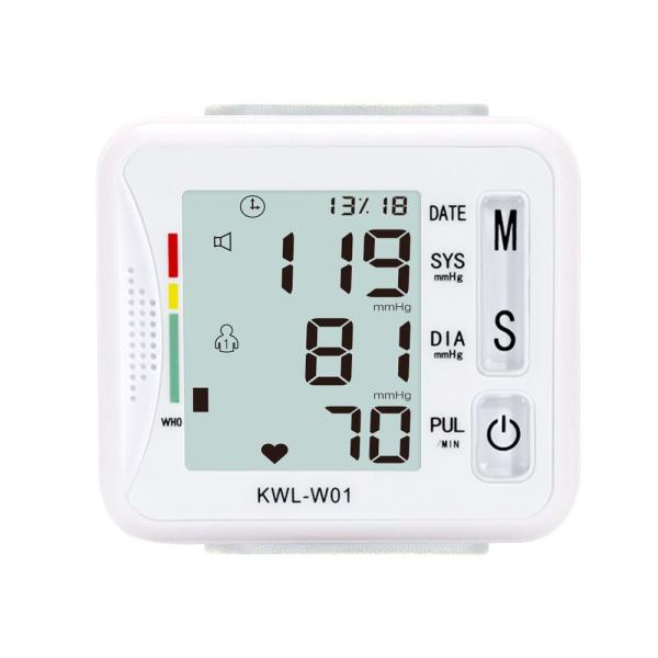 Popular Design portable BPM Machine Wrist style Electronic Sensor Digital LCD  Blood Pressure Monitor