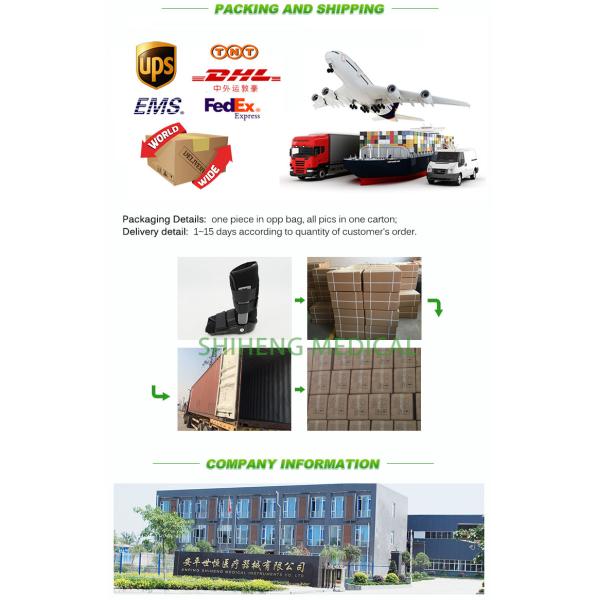 Orthopedic walker boots S M L size black color medical boots