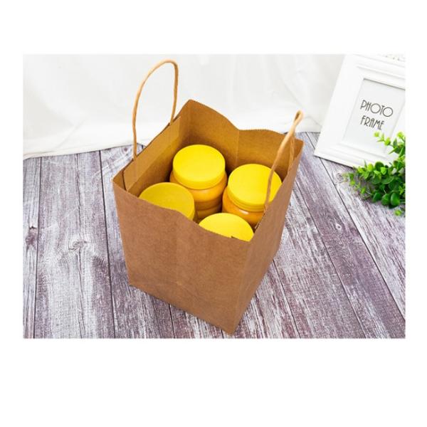 Хозяйственные сумки Biodegradable окружающей среды дружелюбные бумажные 17*17*23cm