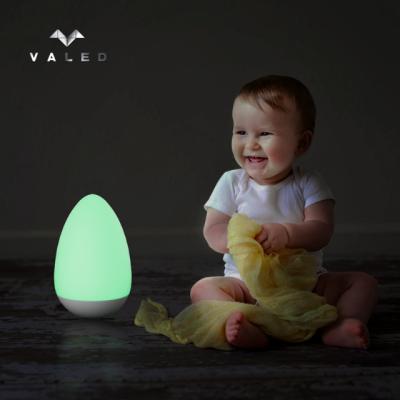 E9 Wobble Egg Lamp – Portable Table Lamp with 44 Color Modes, Remote Control & 2000mAh Battery