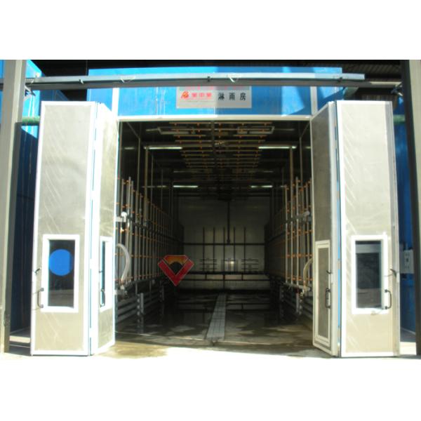 Линия теста ливня поезда комнаты будочки теста воды для автобуса/тележки