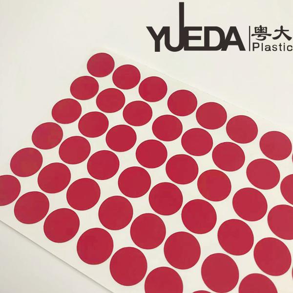 Various Sizes  Colorful PVC Screw Cap Stickers Self Adhesive For Decoration