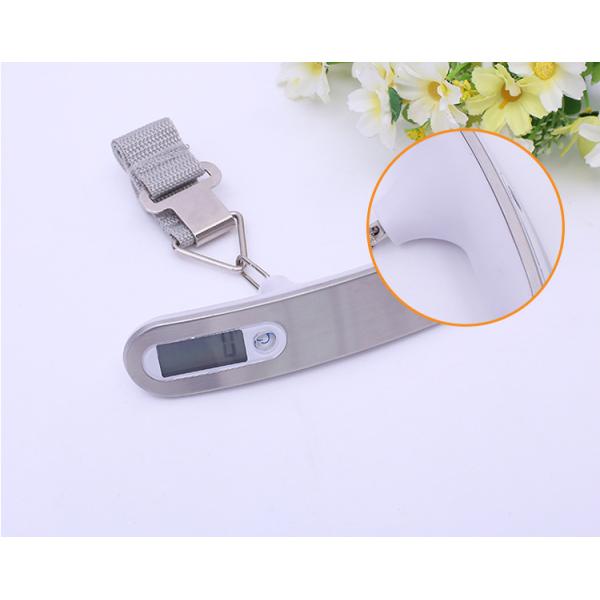 Balance numérique de bagage portable 50kg/10g pour aéroport avec rétroéclairage vert, couleur acier inoxydable 304