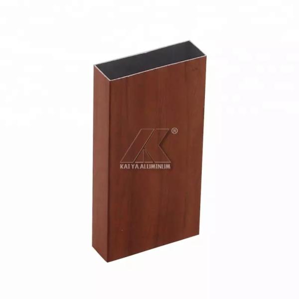 6061 T6 Square Extruded Beam Aluminium Alloy Tube Profiles Wood Grain Timber