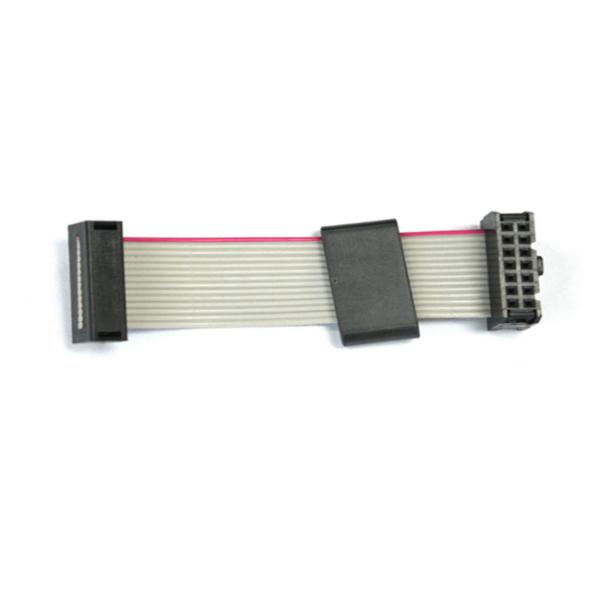 2.54 Pitch IDC DIP 14 Pin Flat Ribbon Cable Assembly Male To Female FC Connector