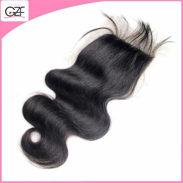 New Arrived Top Quality 120% Density Brazillian Virgin Hair Closure Body Wave 4x4 Lace Closure