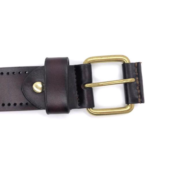 Mens Genuine Leather Brown Color Casual Jean Belt 1-1/2 Inches Wide