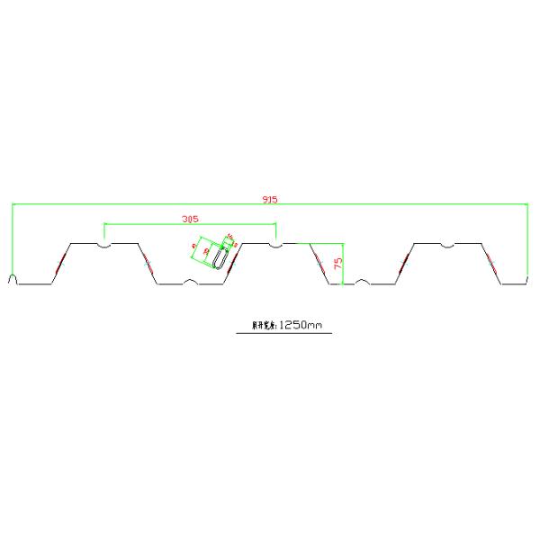 rolo 0 anterior da chapa metálica da plataforma de assoalho da espessura de 0.9mm - de 1.3mm - 15m/min velocidade normal 22KW