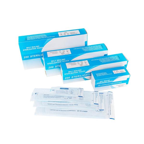 Dental Disposable Dry Heat Sterilization Pouches 90x260mm