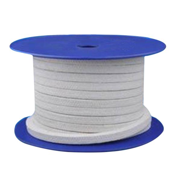 White Ceramic Fiber Rope With Stainless Wire Fiberglass Rope Gasket