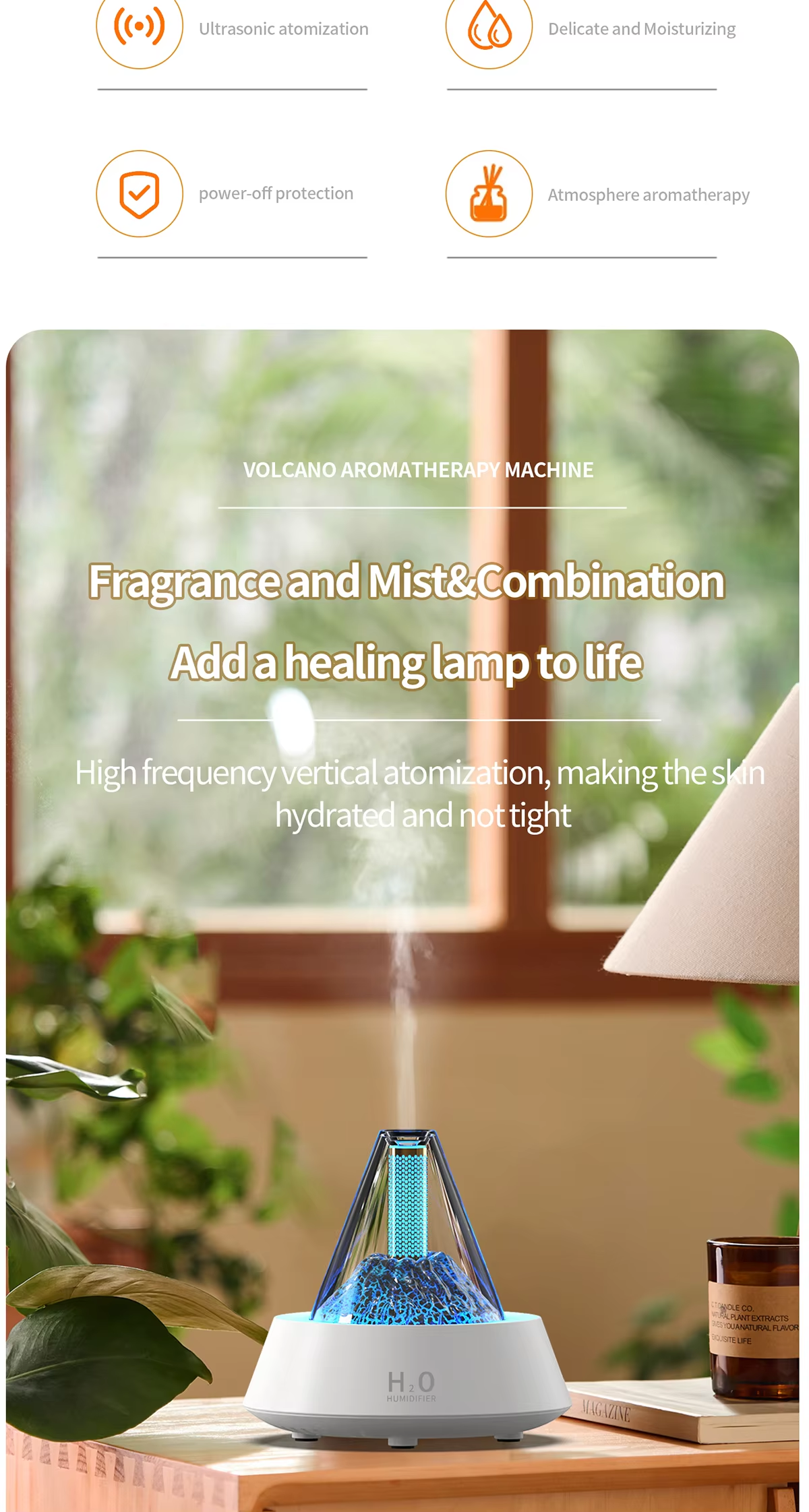 Custom Ultrasonic Aromatherapy Diffuser Mini USB Essential Oil Diffuser For Home Car Use