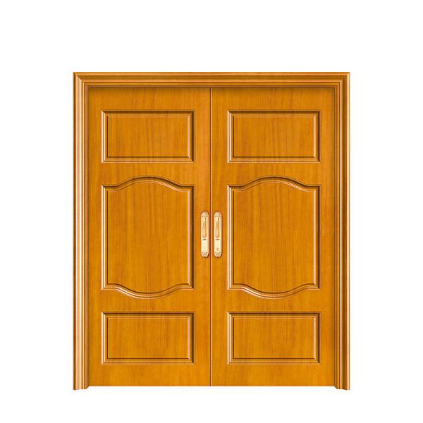 Porta de painel de WPC de banheiro Portas de madeira plástica composta à prova de fogo