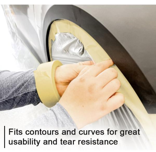 High Temperature UV Resistance Resistance Painters Masking Adhesive Edge Rubber Easy Tear Car Painting Tape